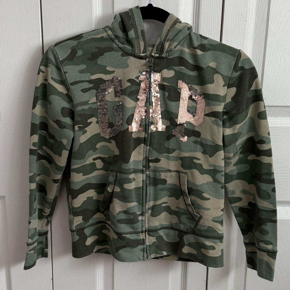 Gap kids zip up hoodie sweatshirt